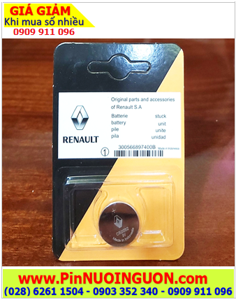 RENAULT CR2032, Pin Remote Ôtô RENAULT CR2032 lithium 3v /Vỉ 1viên